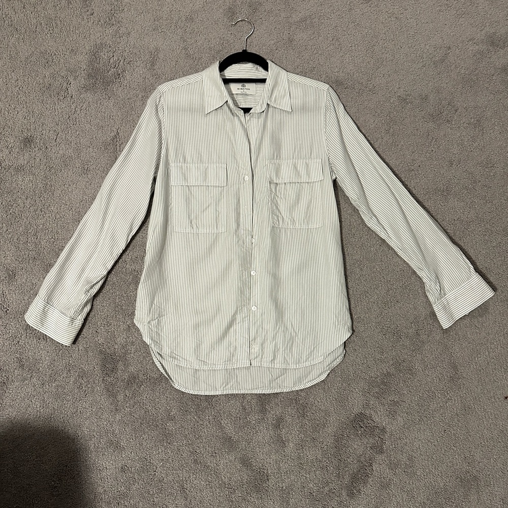 Babaton striped button down